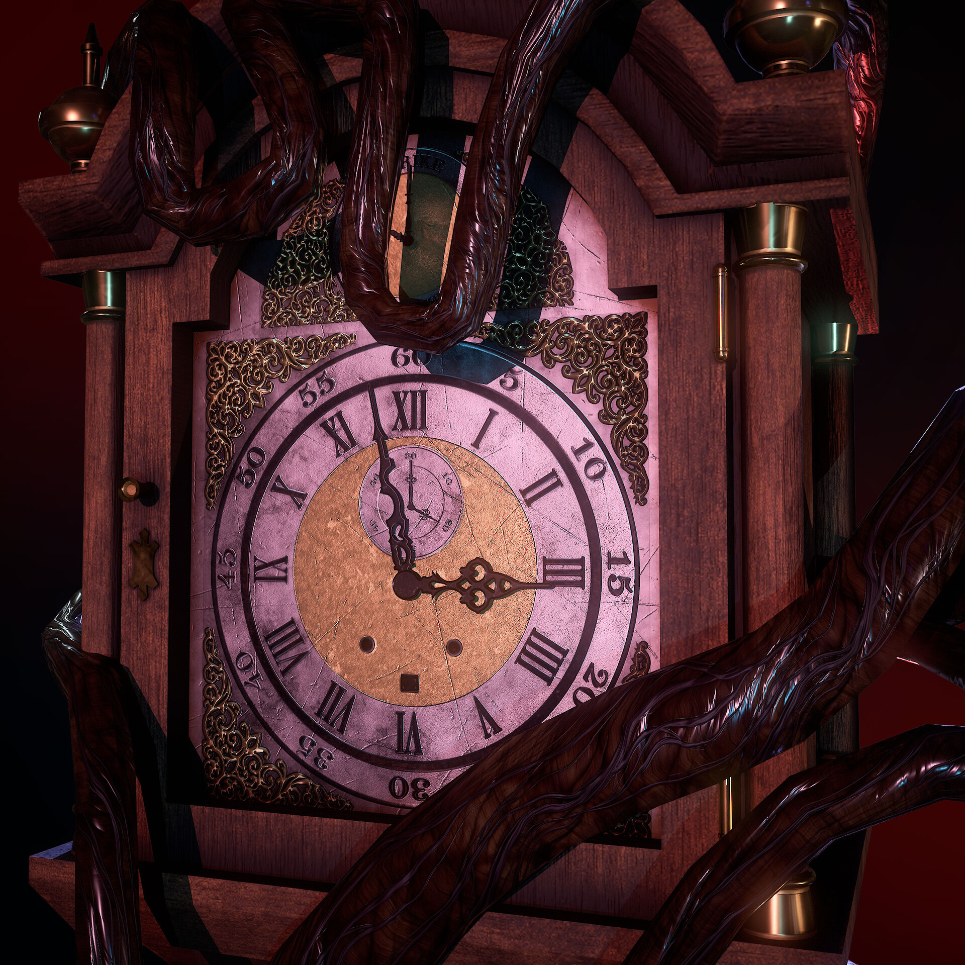 ArtStation Vecna's Grandfather Clock