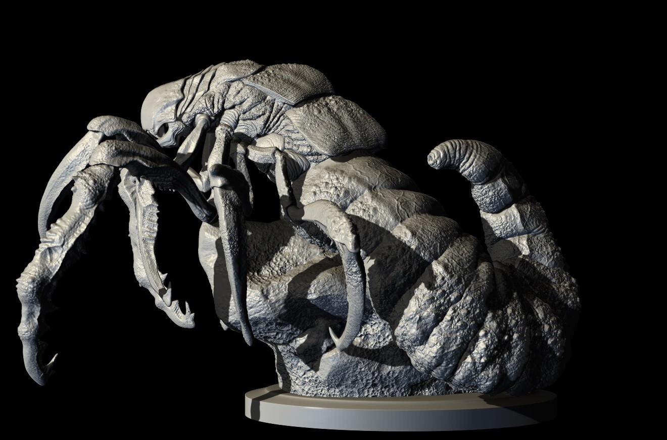 ArtStation Termite Queen [Creature Design] Test color technique and