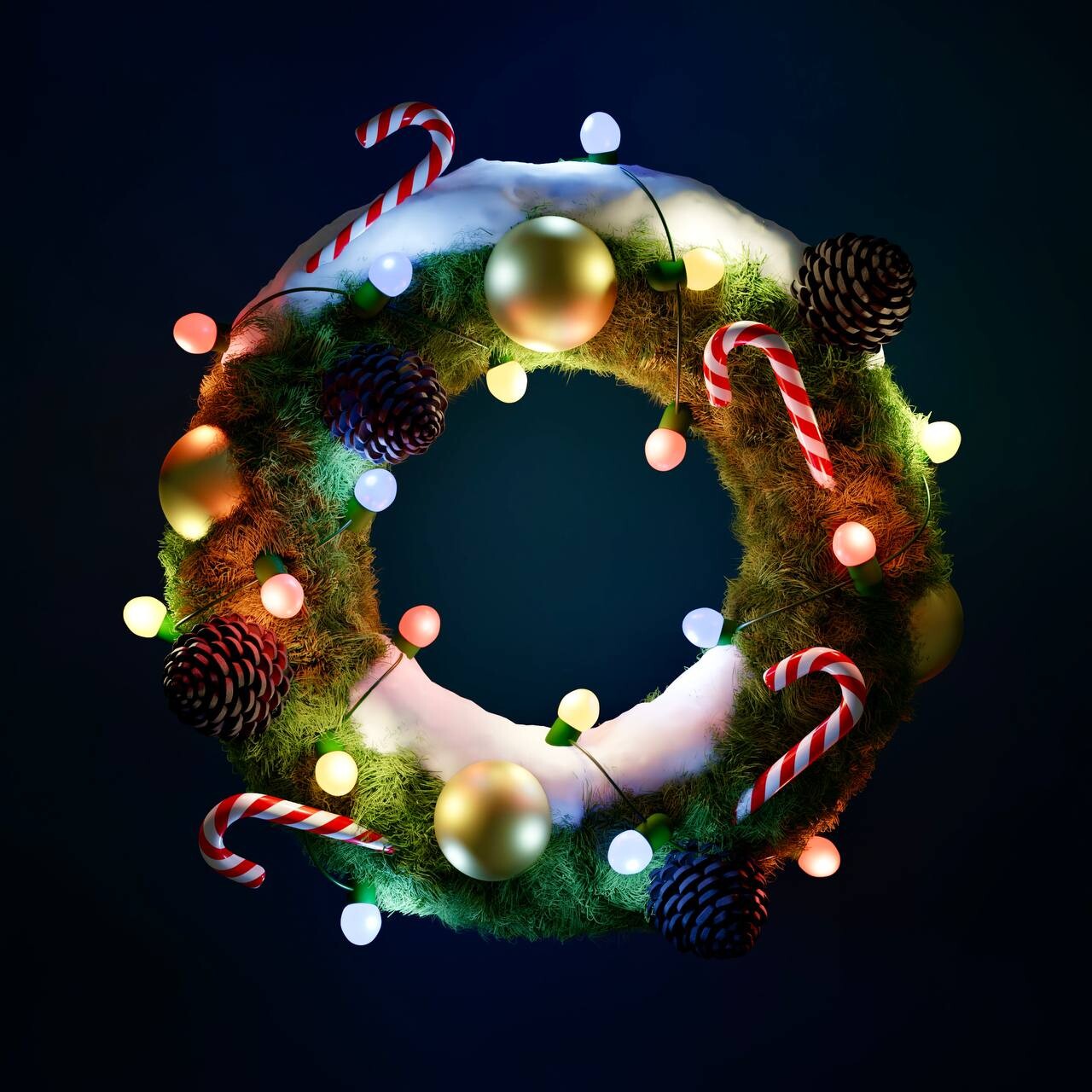 ArtStation - The christmas wreath