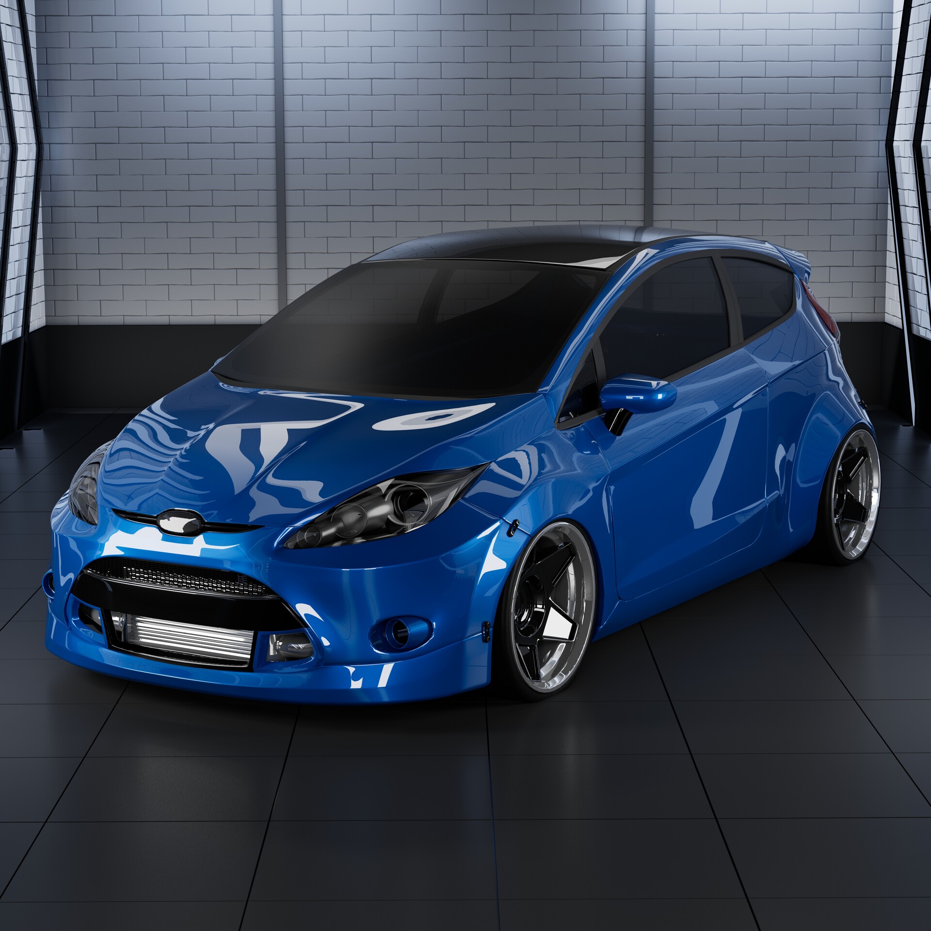 ArtStation - Ford Fiesta ST Custom Widebody