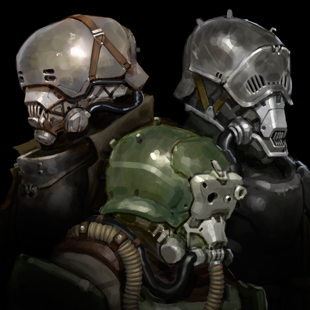 Dieselpunk soldiers