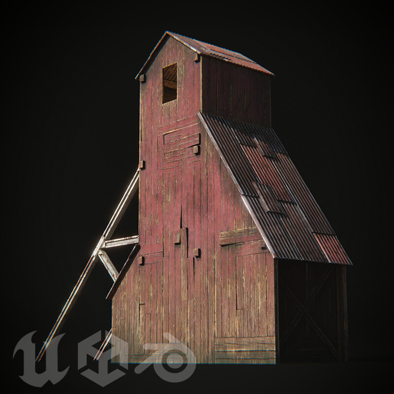 ArtStation - Mine Shaft Structure