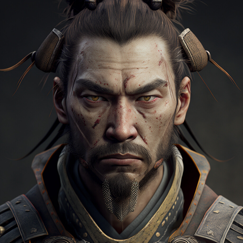 ArtStation - 213 Realistic Japanese Samurai