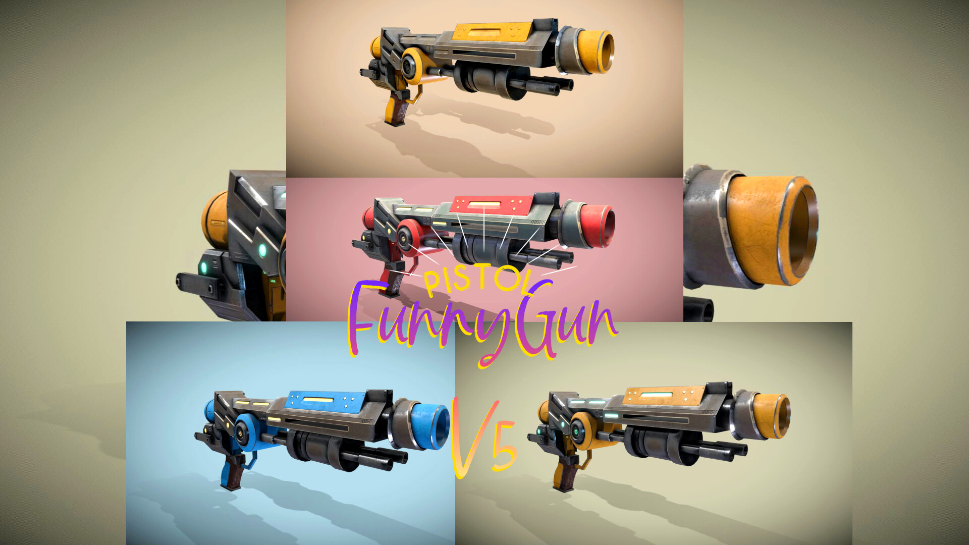 Artstation - Funnygun V5 Pistol