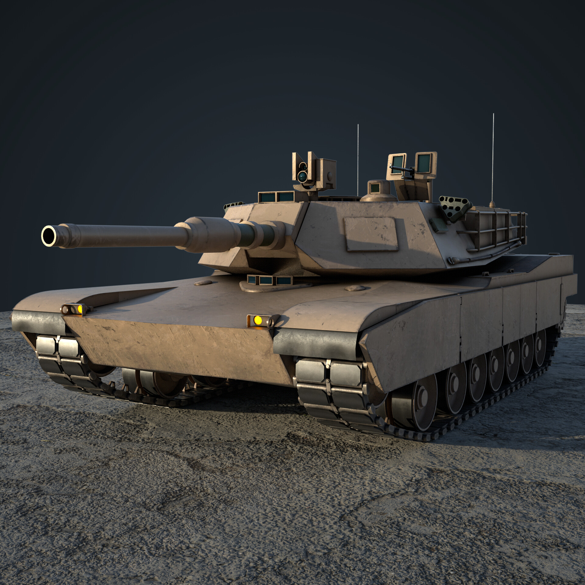 ArtStation - M1A2 ABRAMS TANK