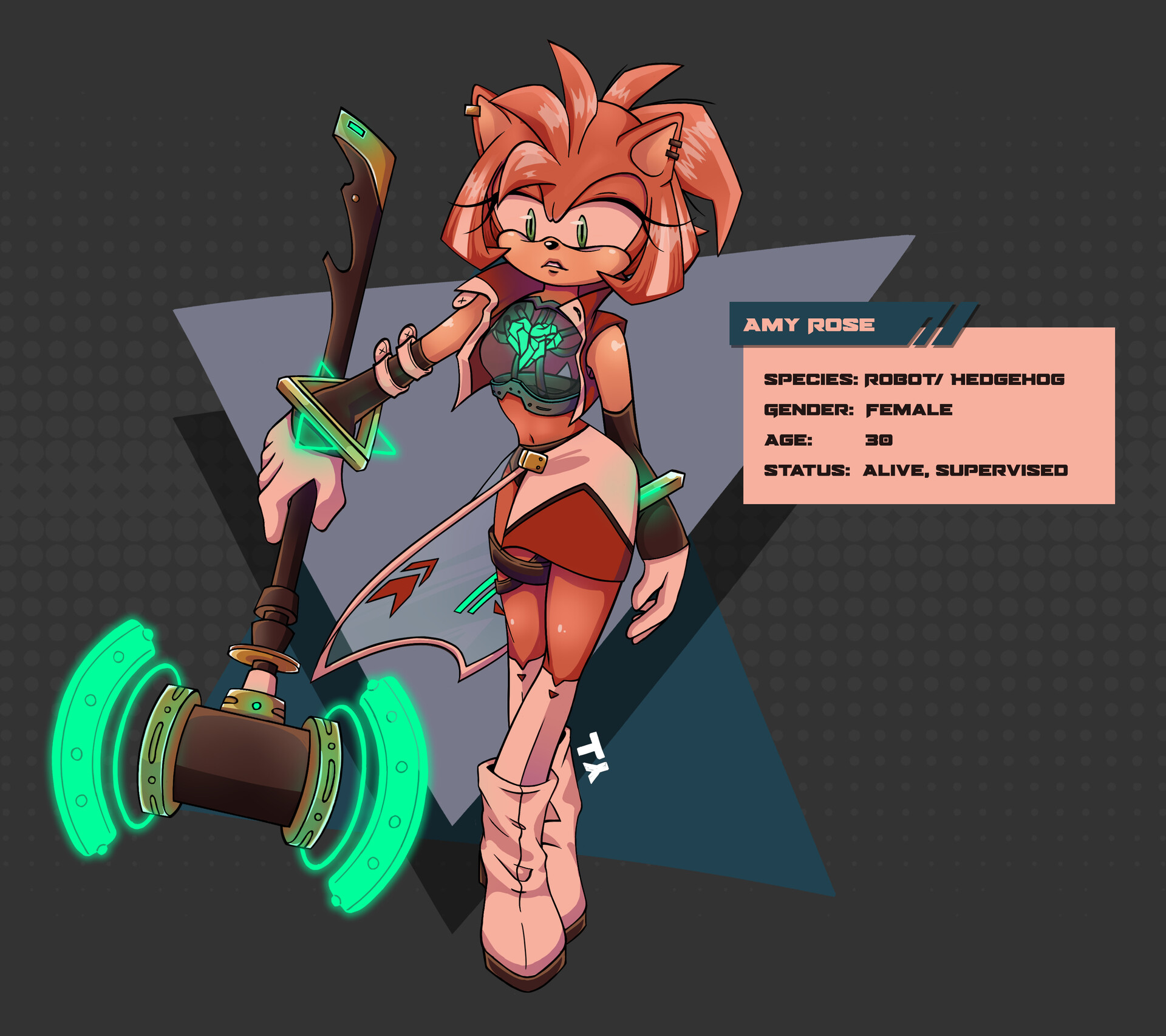 ArtStation - Amy Rose Wiped out AU