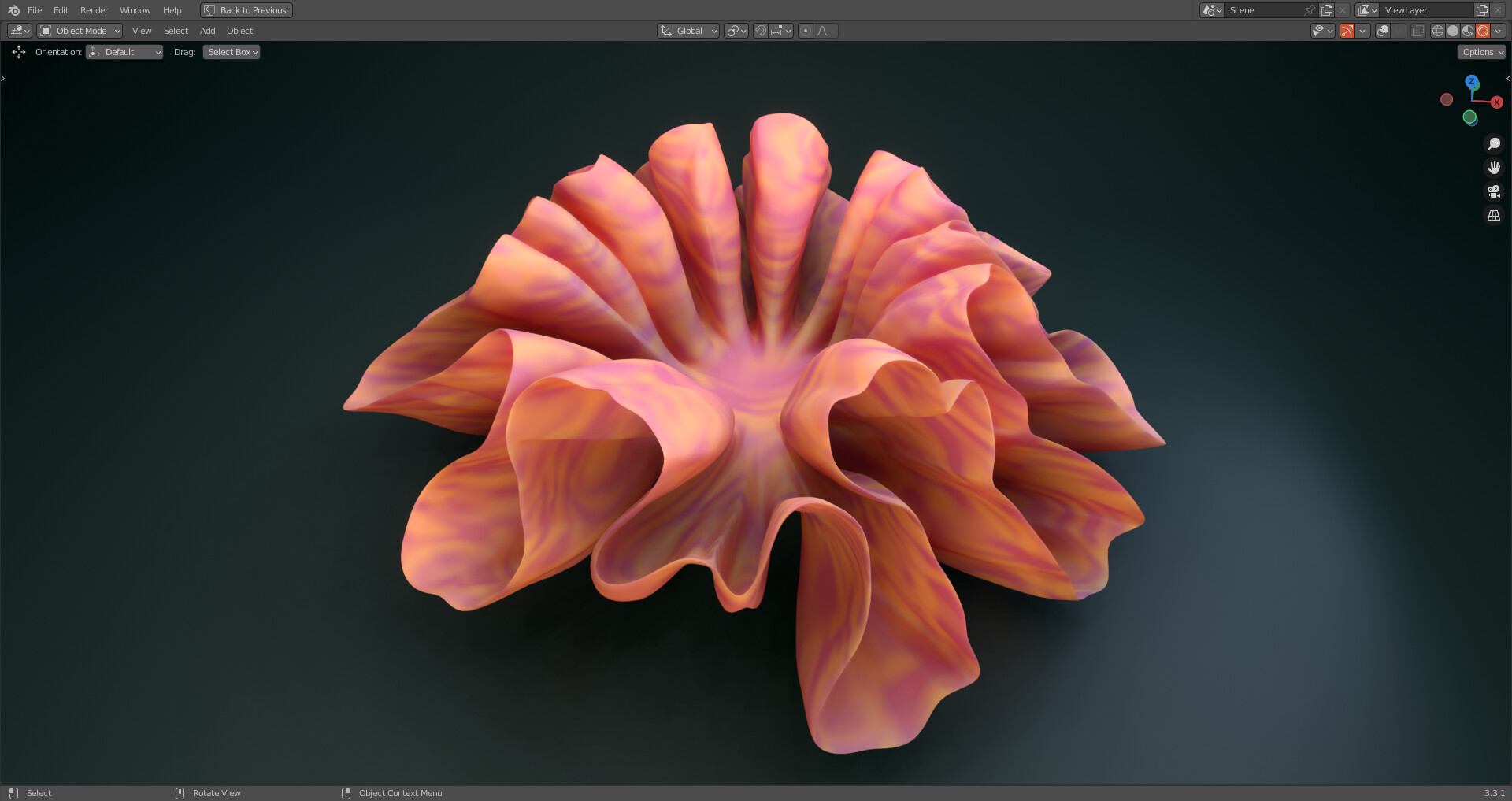 ArtStation DIFFERENTIAL GROWTH MESH BLENDER