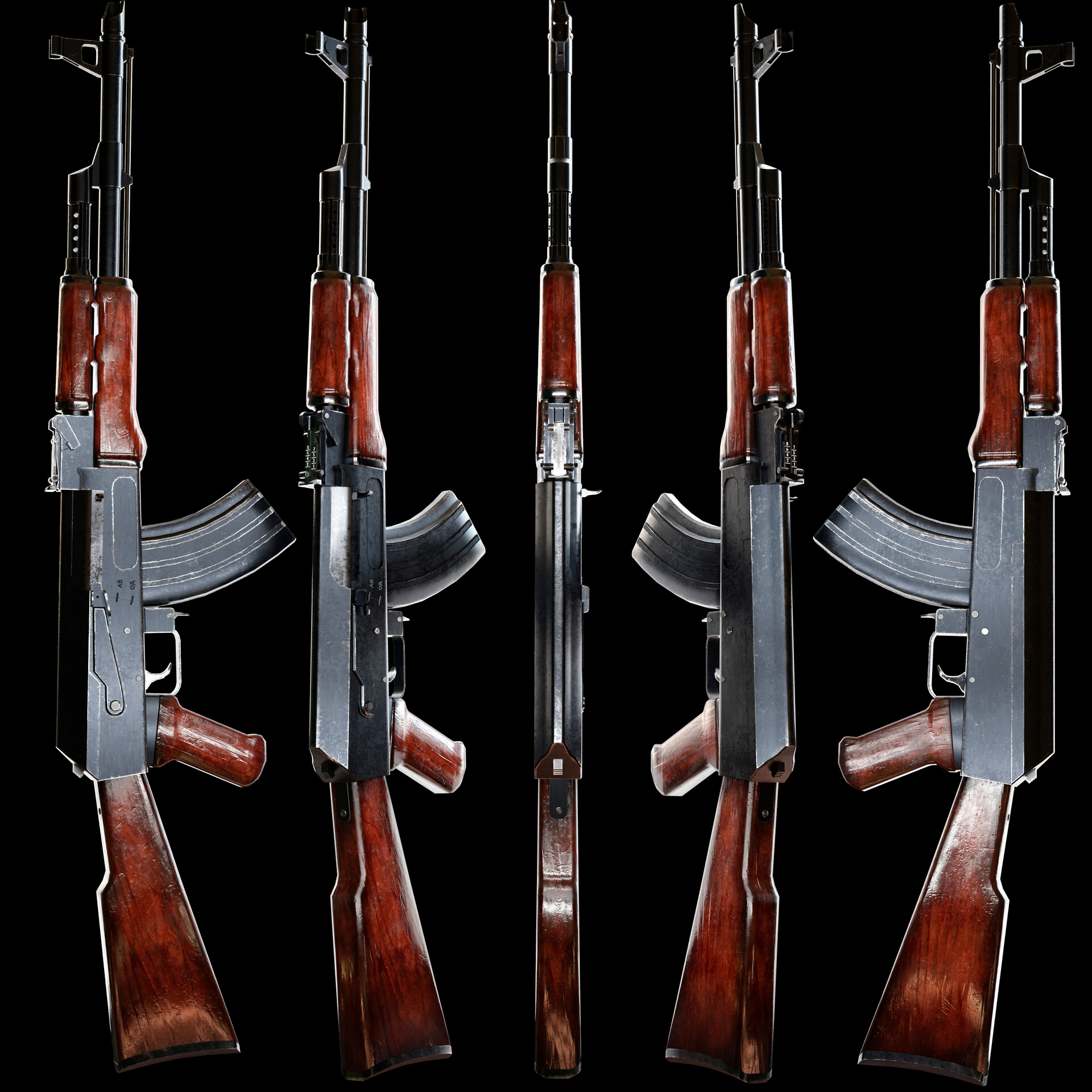 ArtStation - AK-47 Kalashnikov Assault Rifle