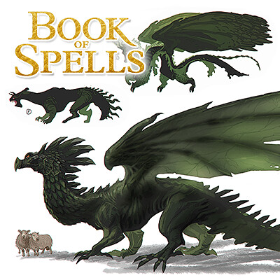 Book of Spells - Welsh Dragon design ideas