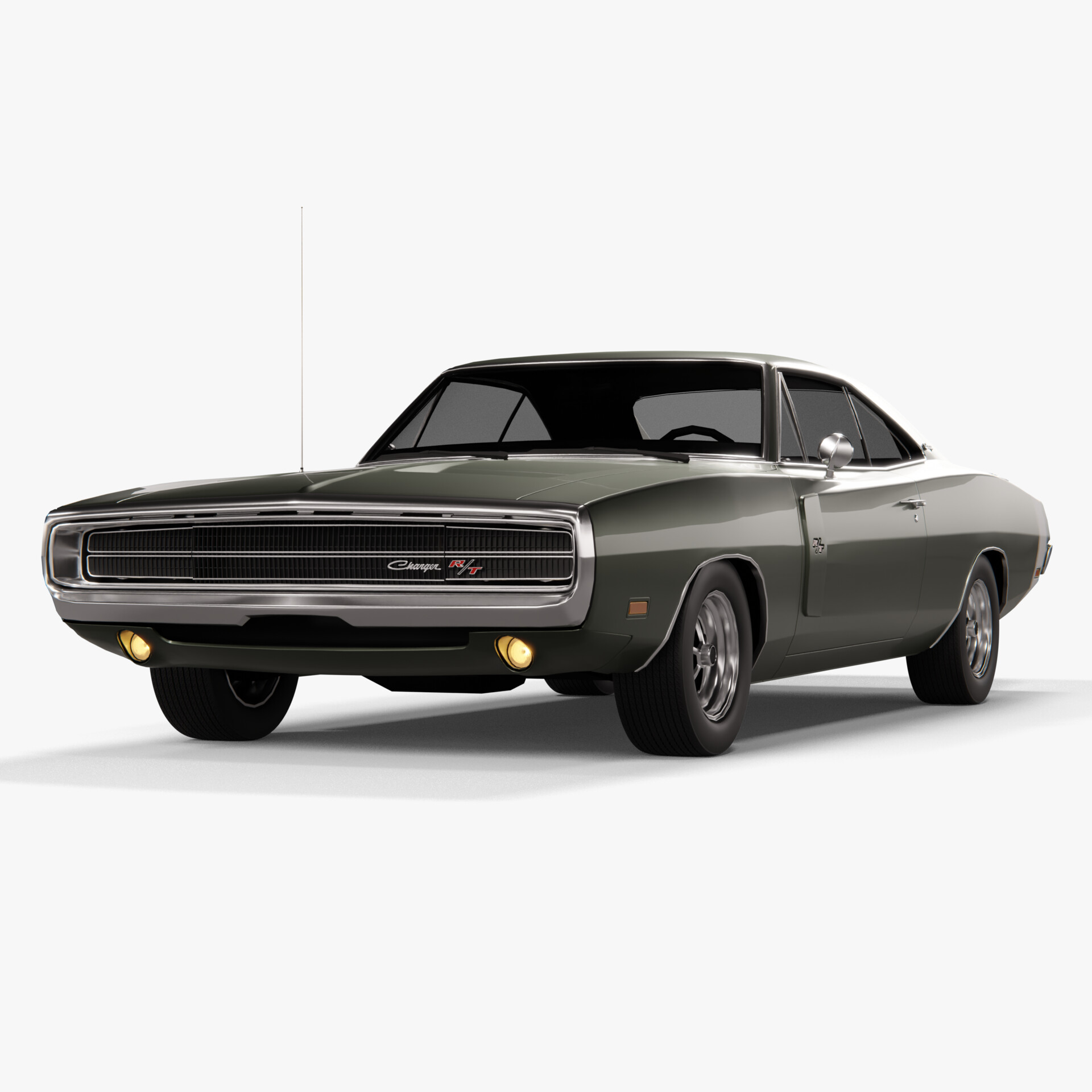 ArtStation - 1970 Dodge Charger R/T [Mid-Poly]