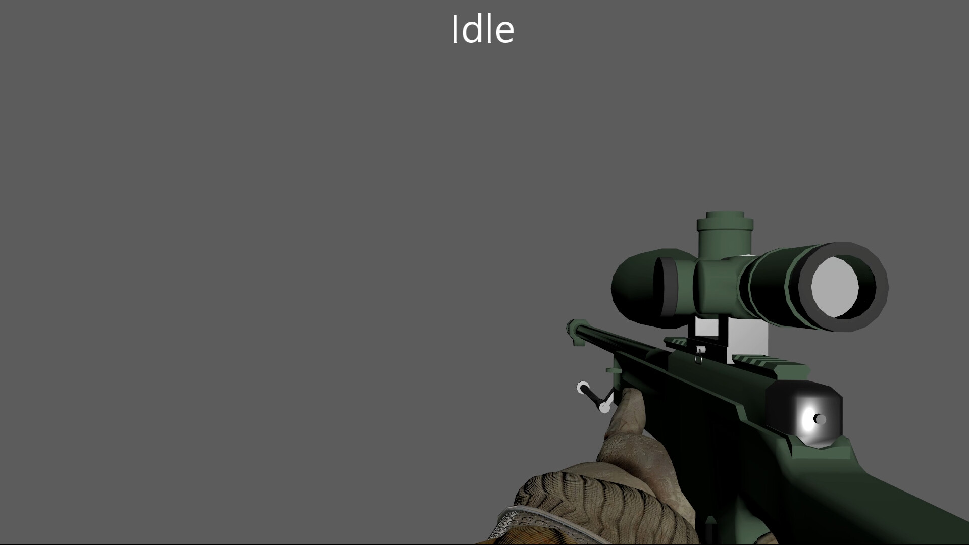 Artstation l96 sniper rifle first person animations