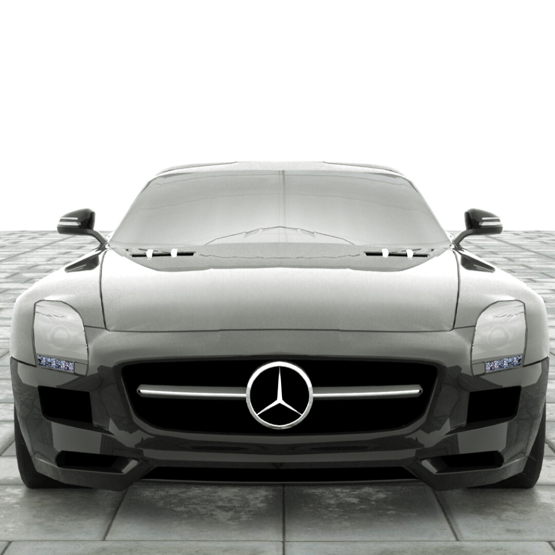 ArtStation - Mercedes Benz SLS AMG