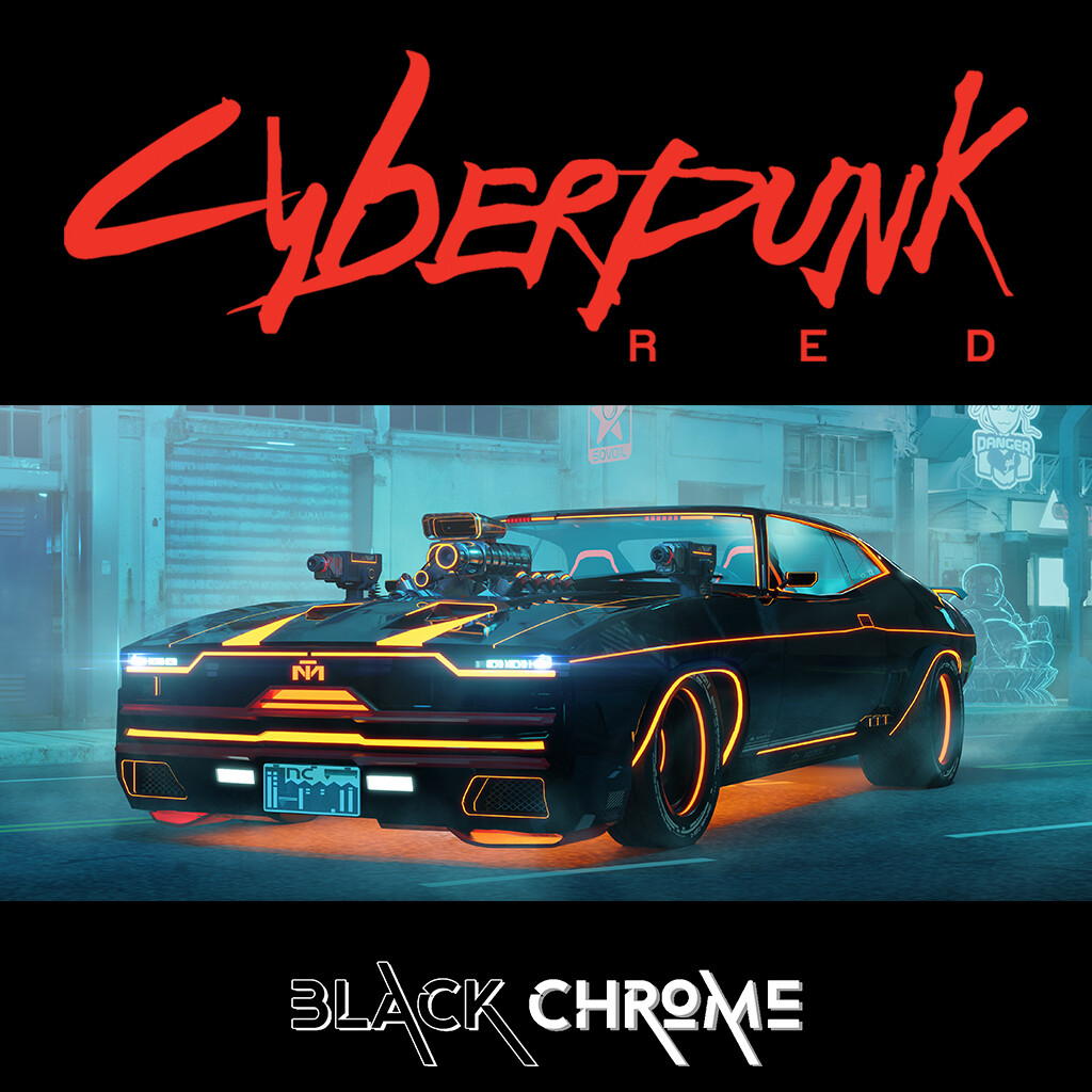 ArtStation - Cyberpunk RED Black Chrome - The Paladin 500