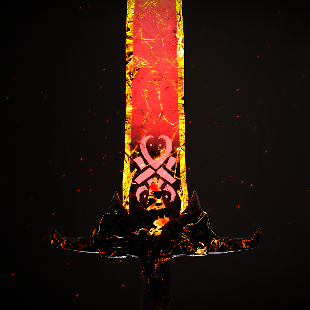 ArtStation - Lava Sword