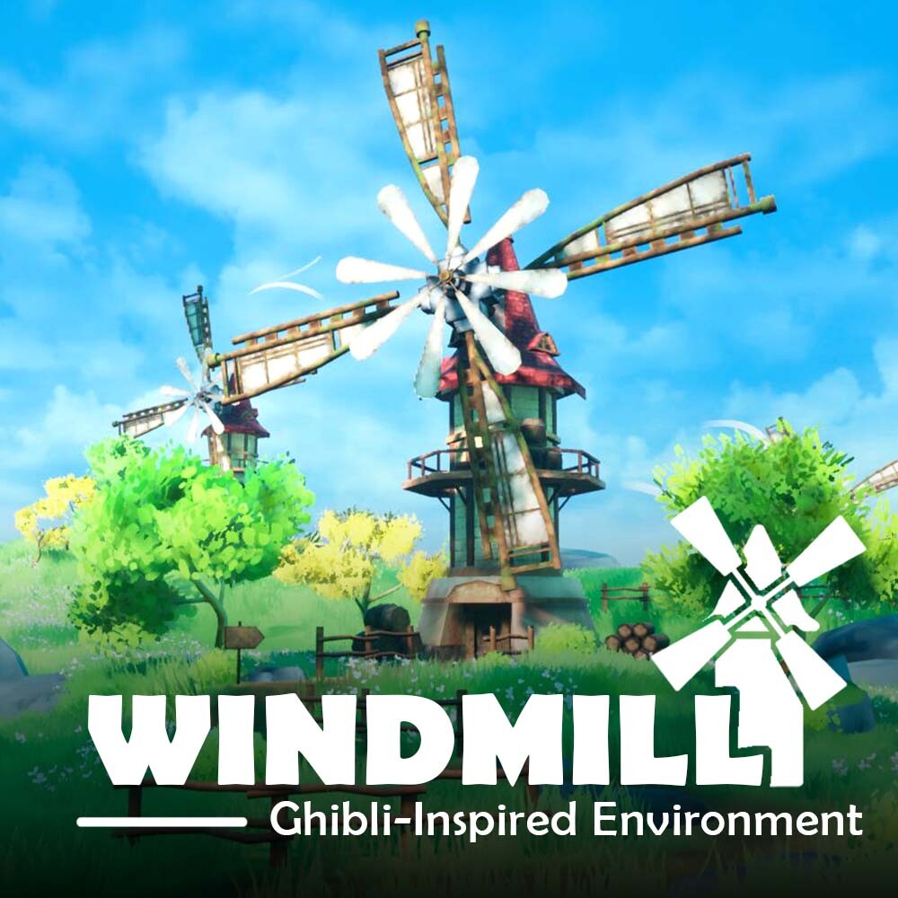 Artstation Windmill A Ghibli Inspired Environment 3d