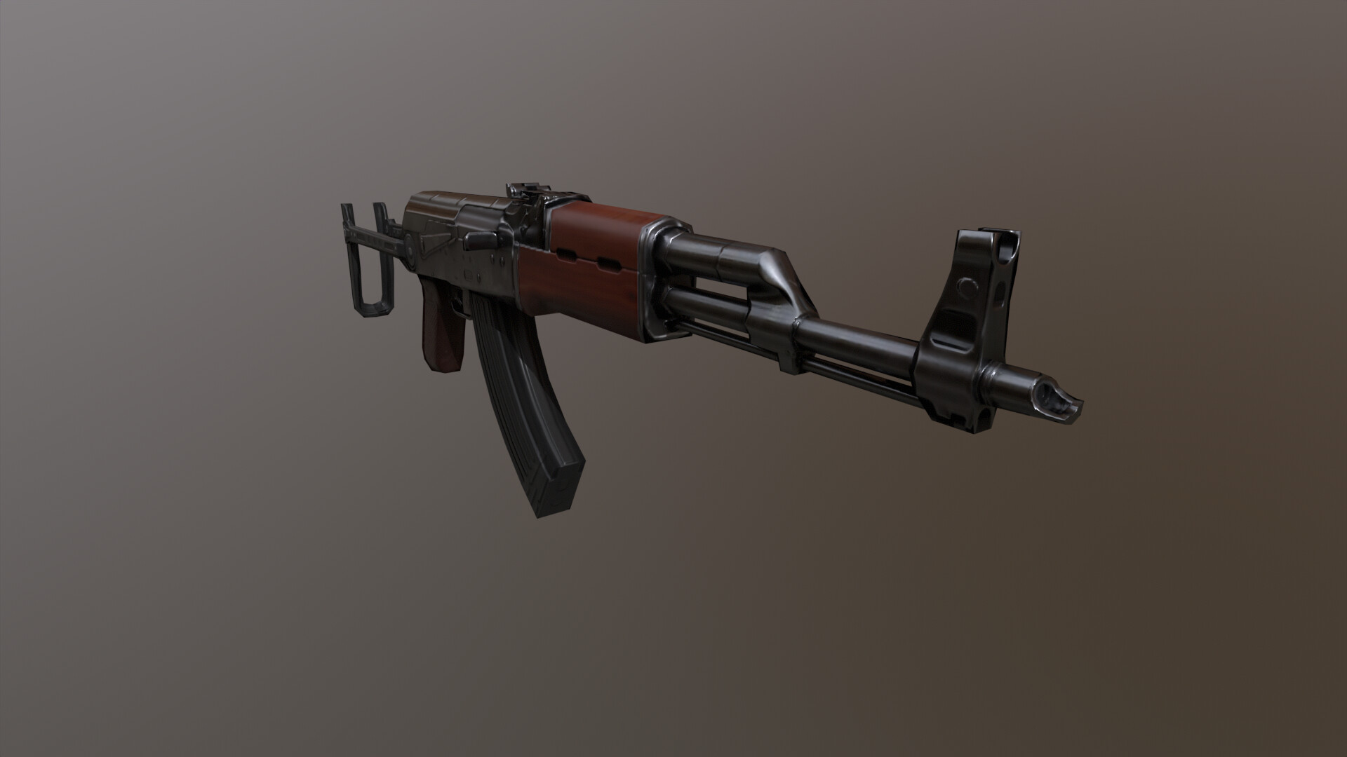 ArtStation - Low Poly AK47