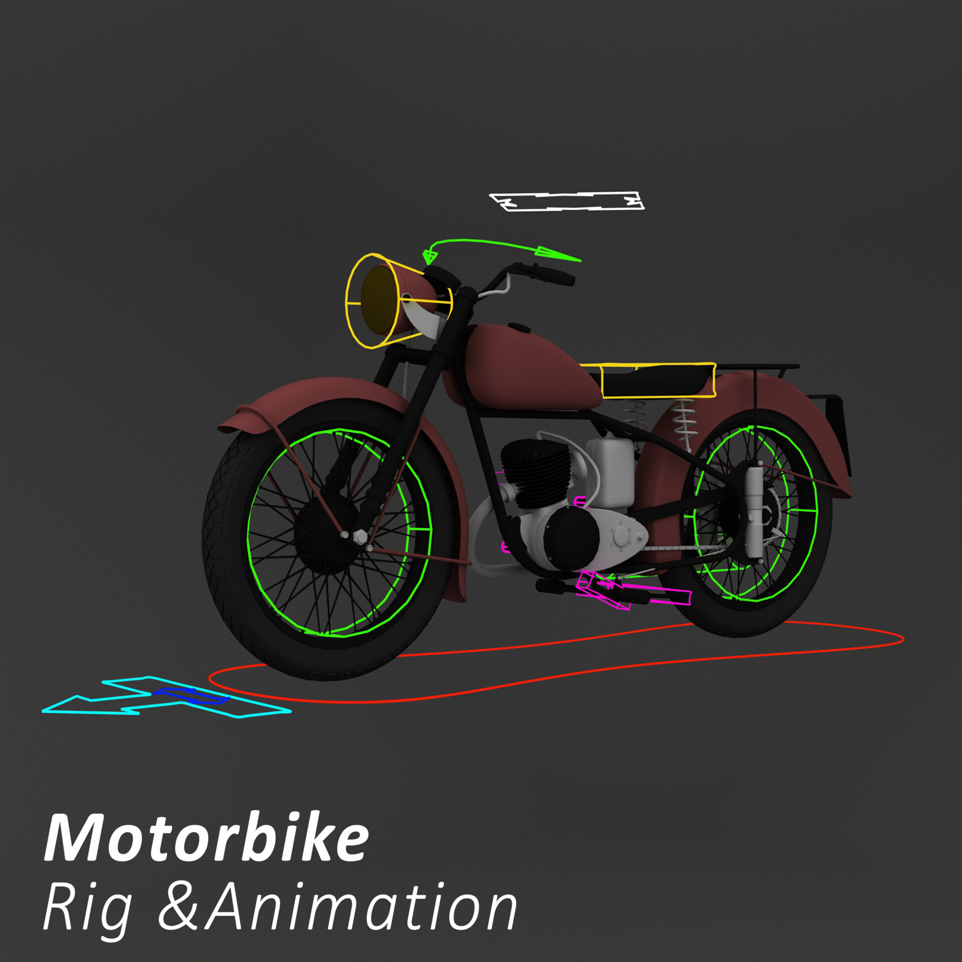 animated motorbikes