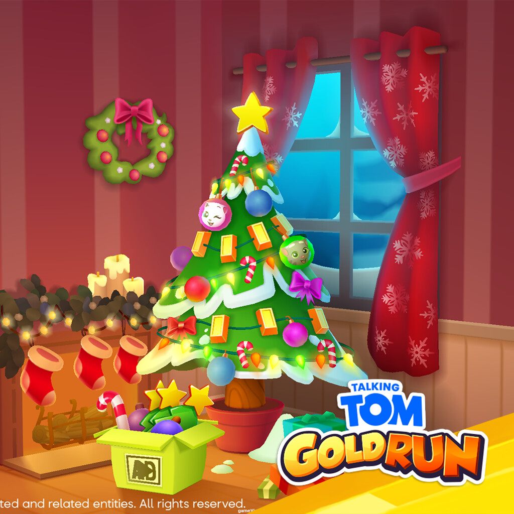 ArtStation Talking Tom Gold Run Christmas Festival