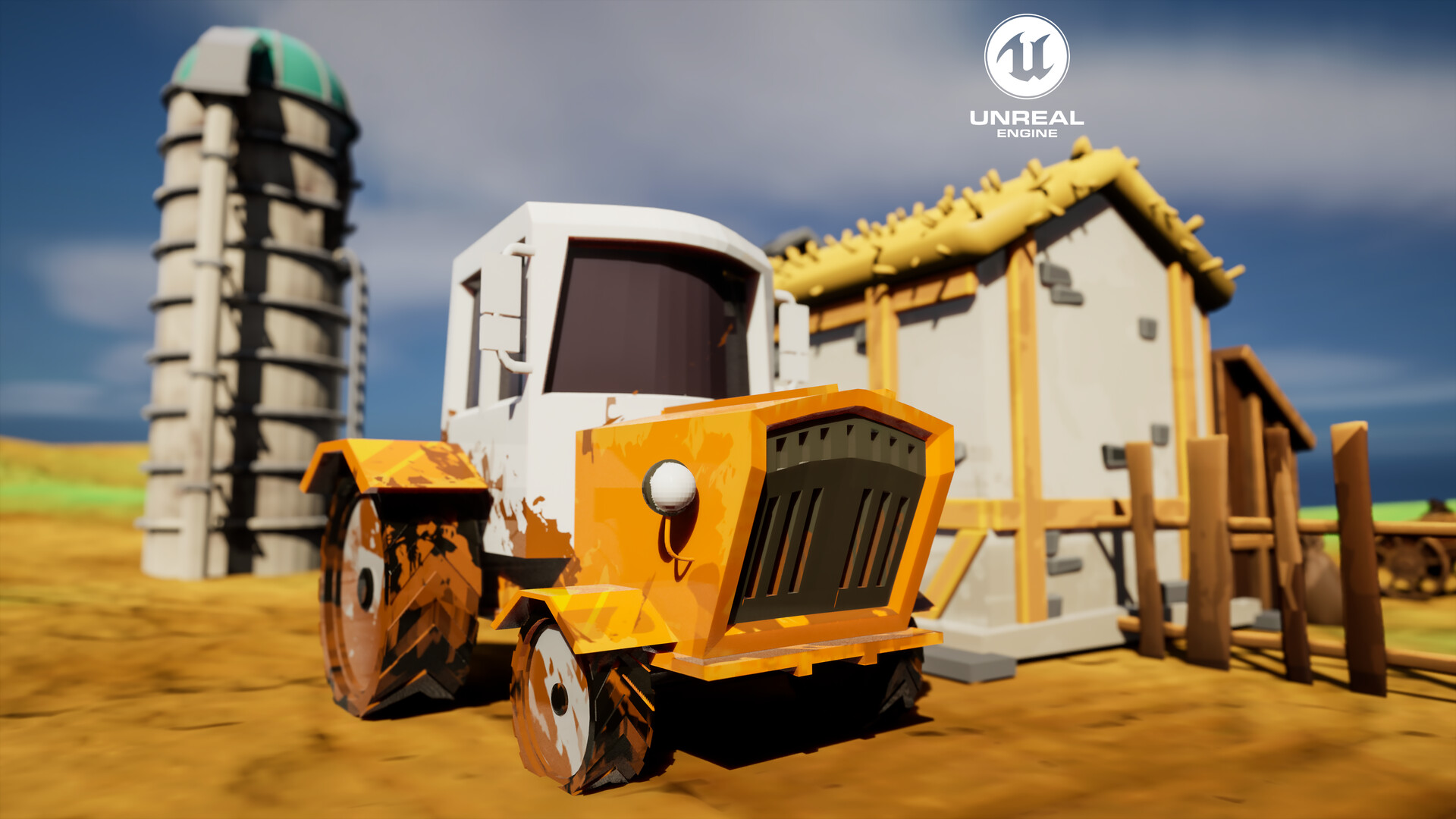 ArtStation - Small cartoon farm scene