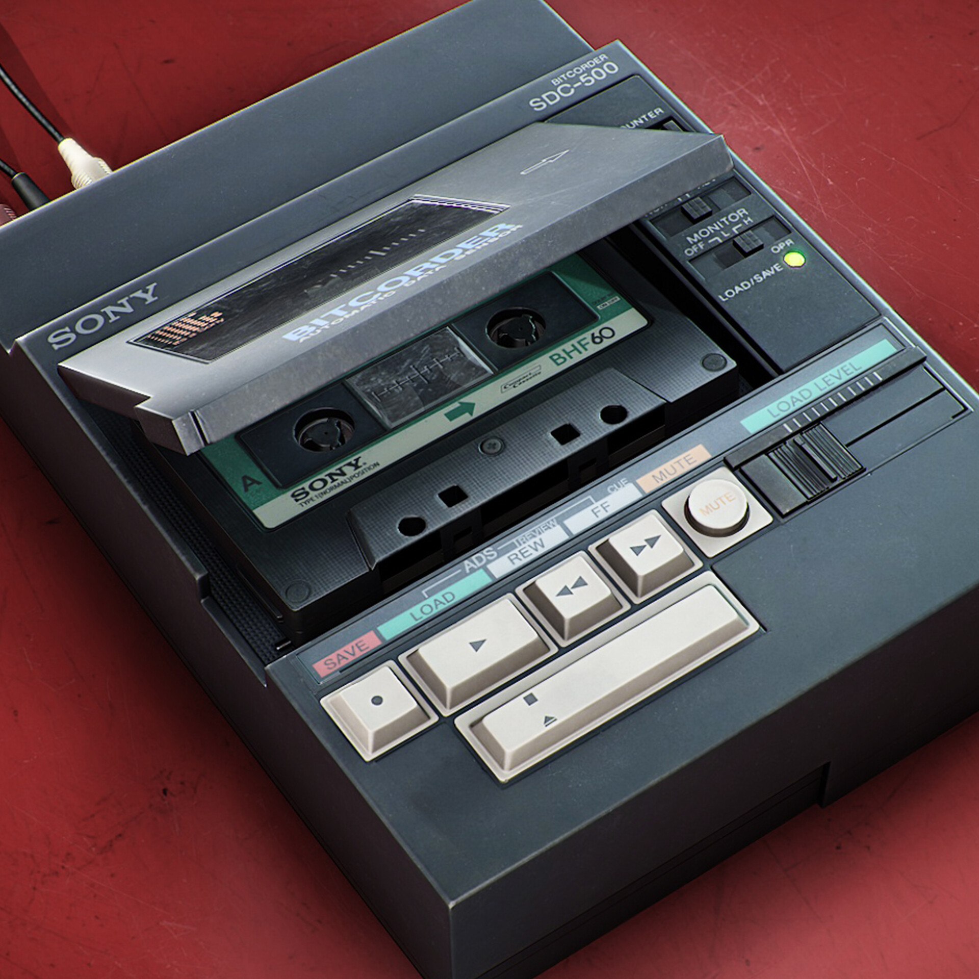 ArtStation - SDC-500 Sony Cassette Tape Player