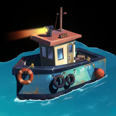 ArtStation - Sea Boat