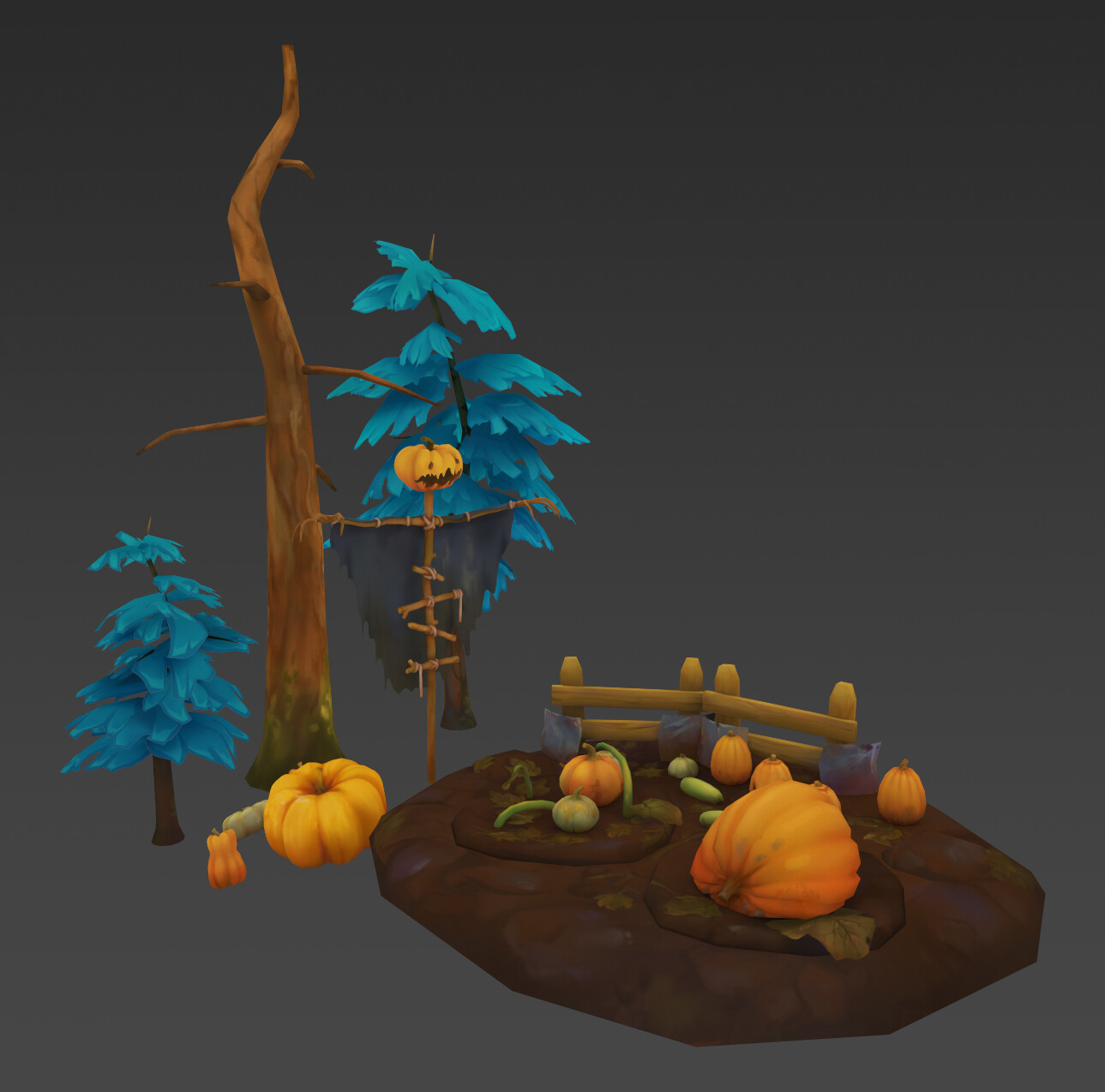 ArtStation - Hand Painted Vegetable Garden