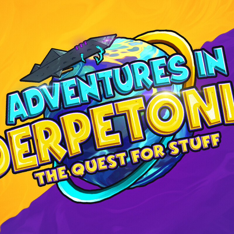 ArtStation - Cartoon Game Logo - Adventures In Derpetonia