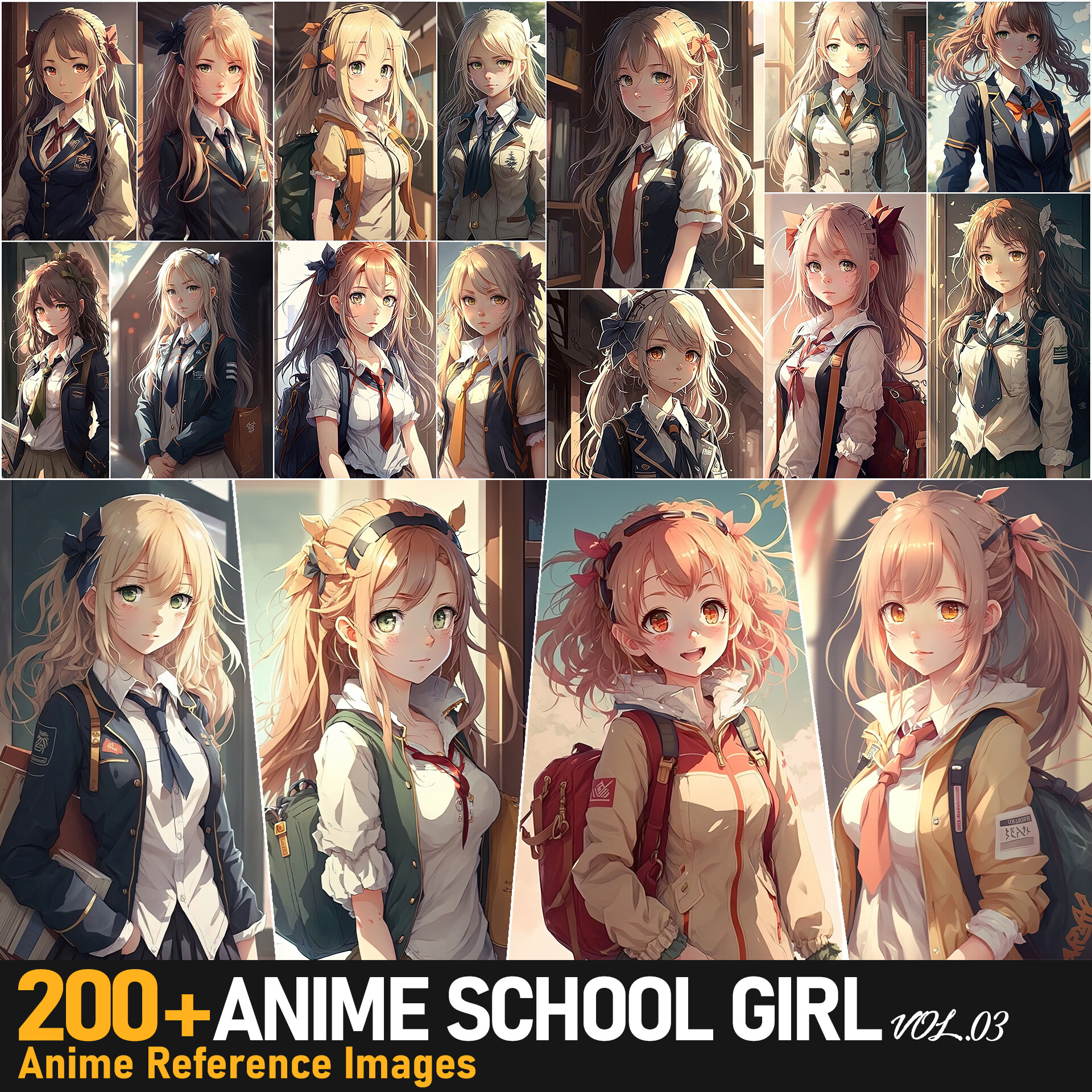 ArtStation - 3D Anime school character generator