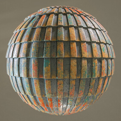 PBR - COLORINCHE ASIAN VINTAGE ROOF TILES - 4K MATERIAL
