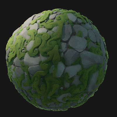 ArtStation - Moss Rocks Study