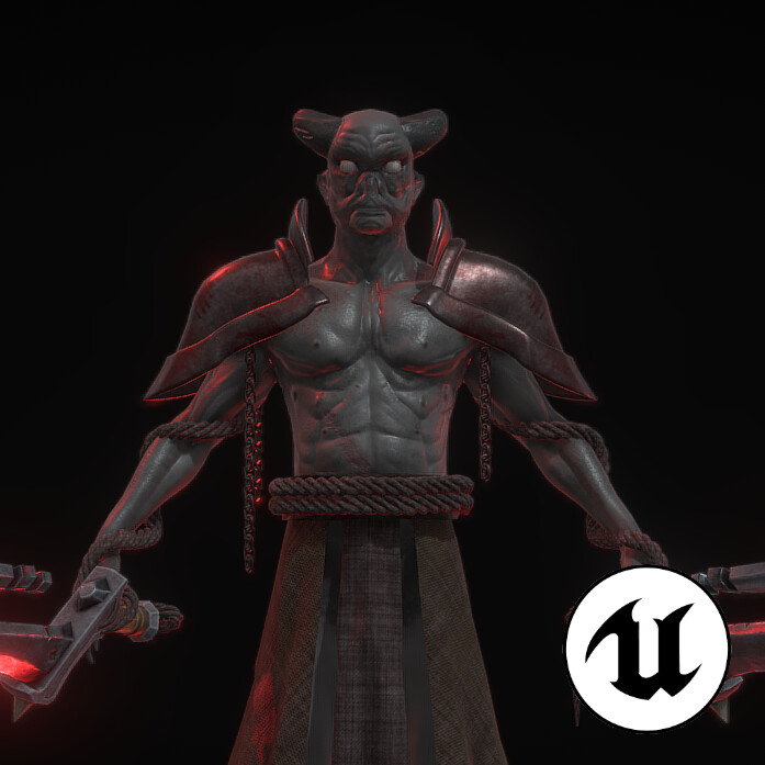 ArtStation ruler of hell (Game ready)