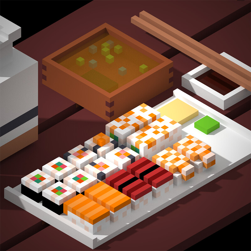 ArtStation - Voxel Sushi