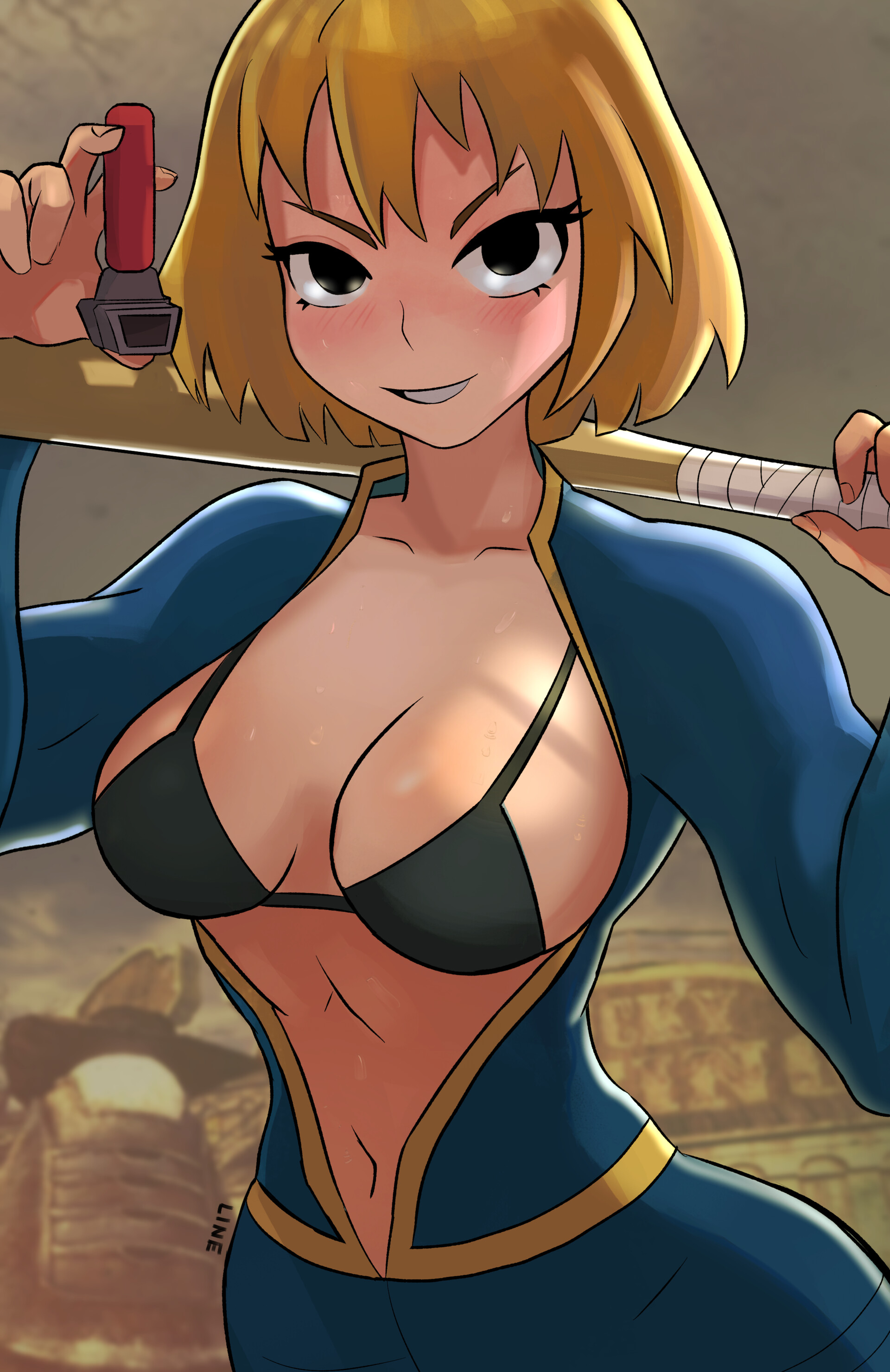 Artstation vault girl from fallout series