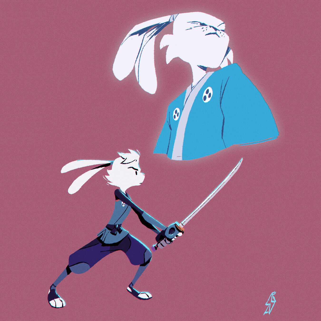 Artstation Samurai Rabbits 