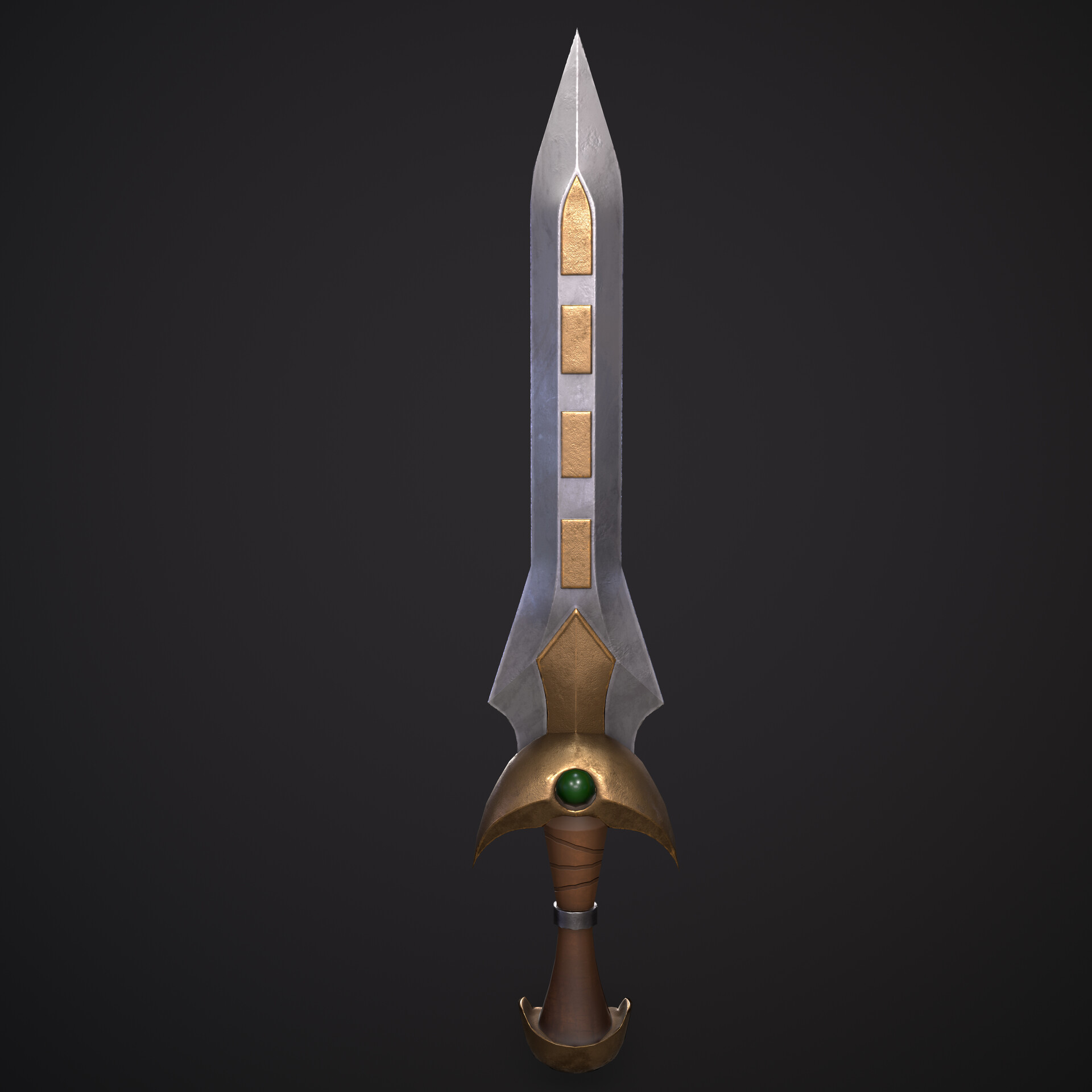 ArtStation - low poly sword modeling , sculpting and texturing