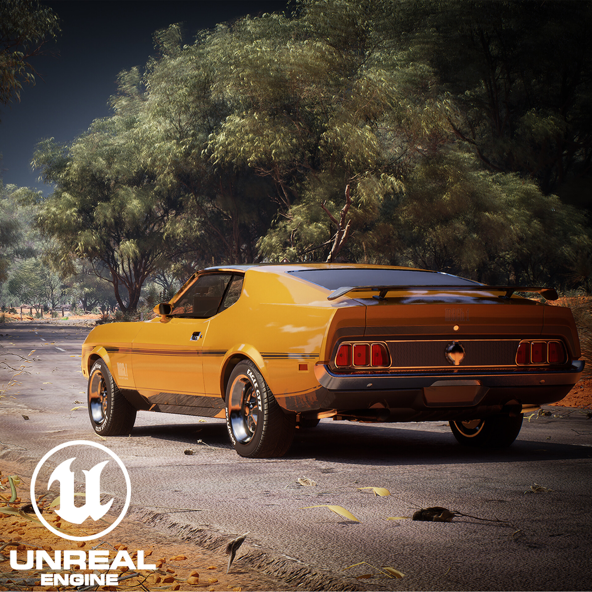 ArtStation - 1972 Ford Mustang Mach 1