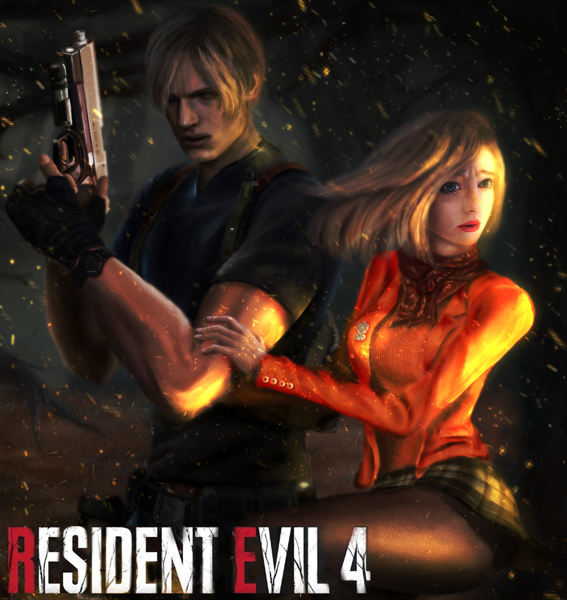 ArtStation - Fan art of Ashley Graham from Resident Evil 4 Remake
