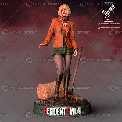 Resident Evil 4 Remake - Ada Wong 3D Printing Model 3D model 3D printable