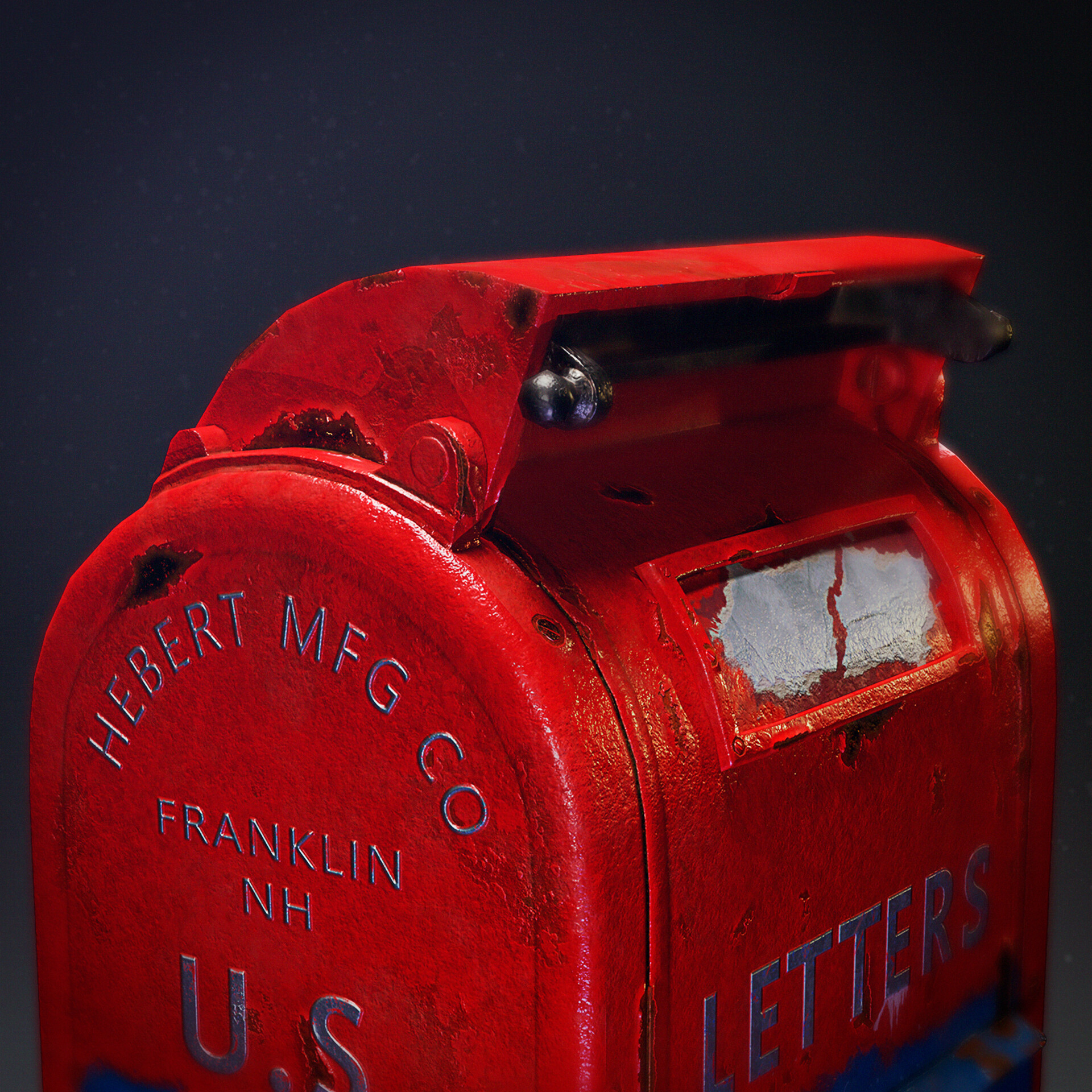 ArtStation Destroyed Old Mailbox