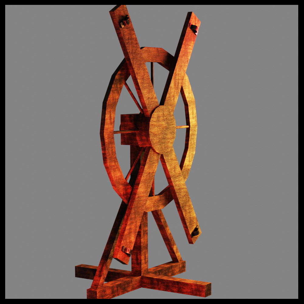 ArtStation Breaking Wheel (B) Torture Device