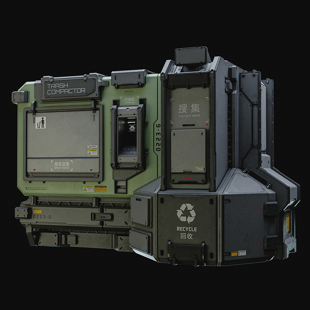 ArtStation - Trash bin props (General)