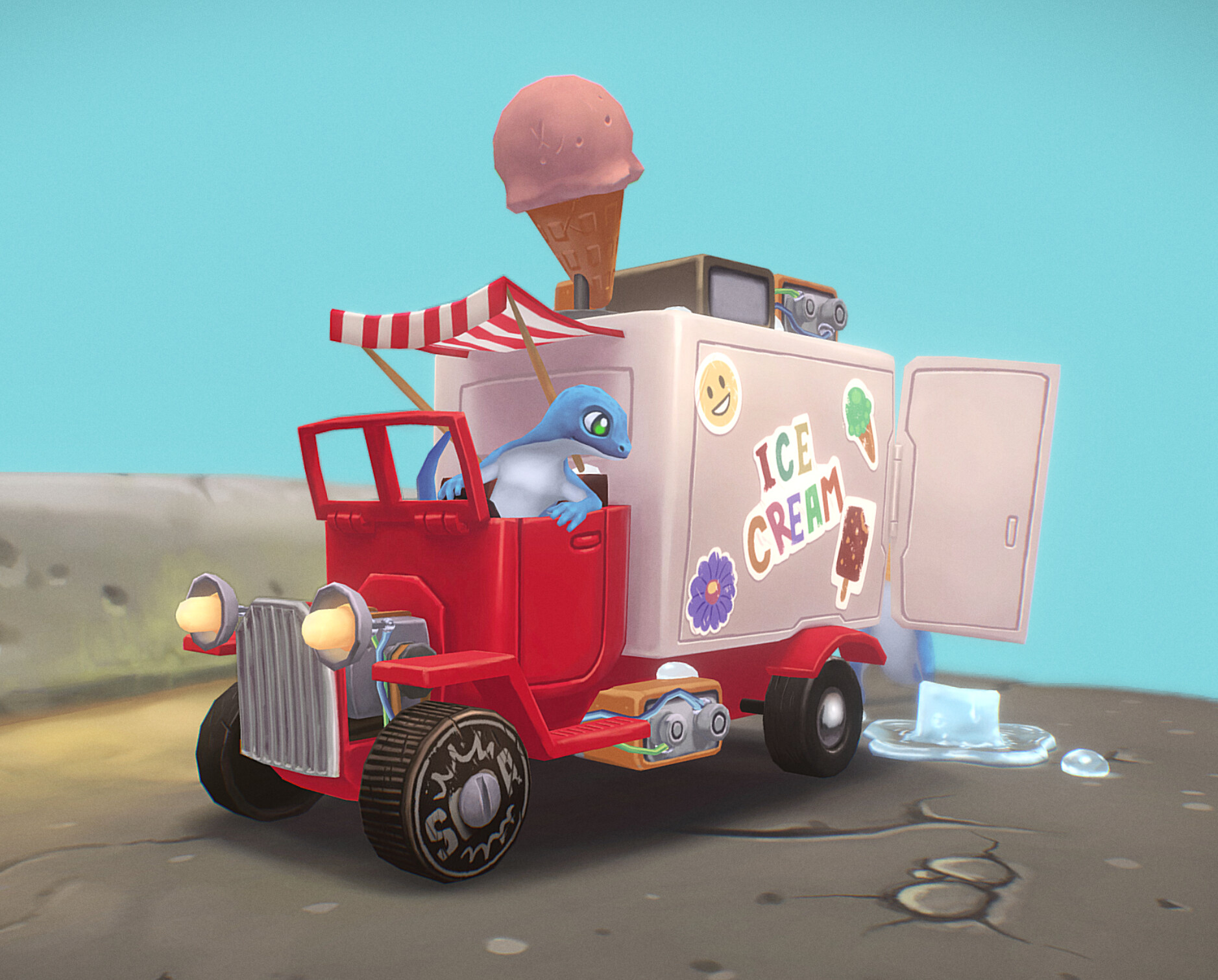 ArtStation Little Ice Cream Truck