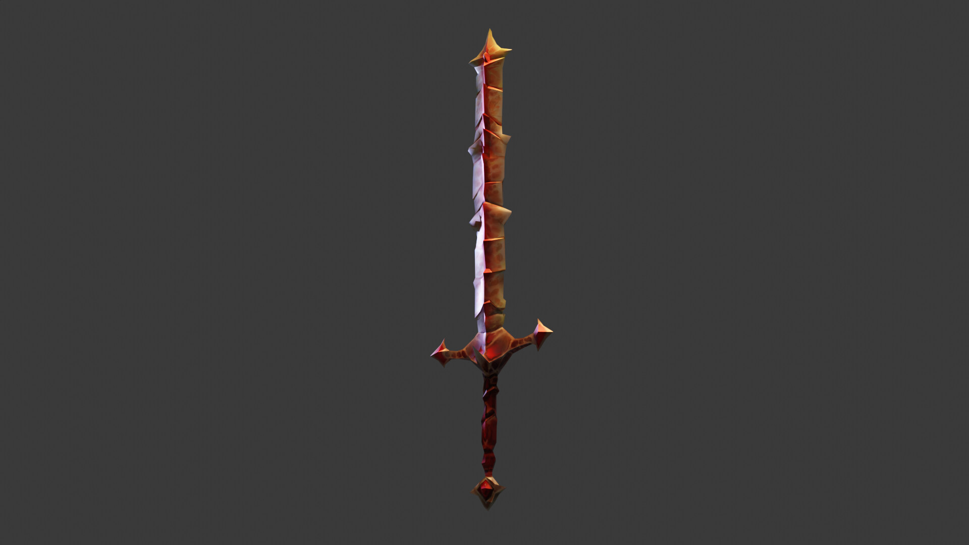 ArtStation Chaos Sword Low Poly   Darko Jovanov Darko Jovanov Darko Jovanov Chaos Sword Side 2 