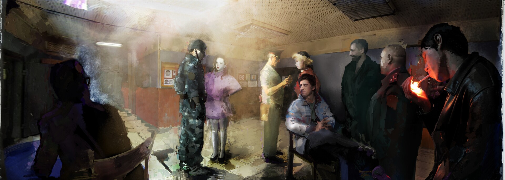 ArtStation - Здание Паспортного Контроля / Passport Control Hall