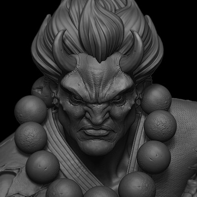 ArtStation - Akuma - Street Fighter fanart WIP