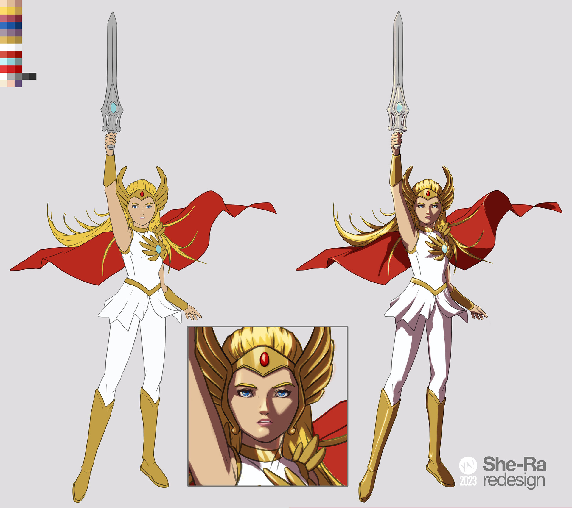 Artstation She Ra Re Design And Pinup
