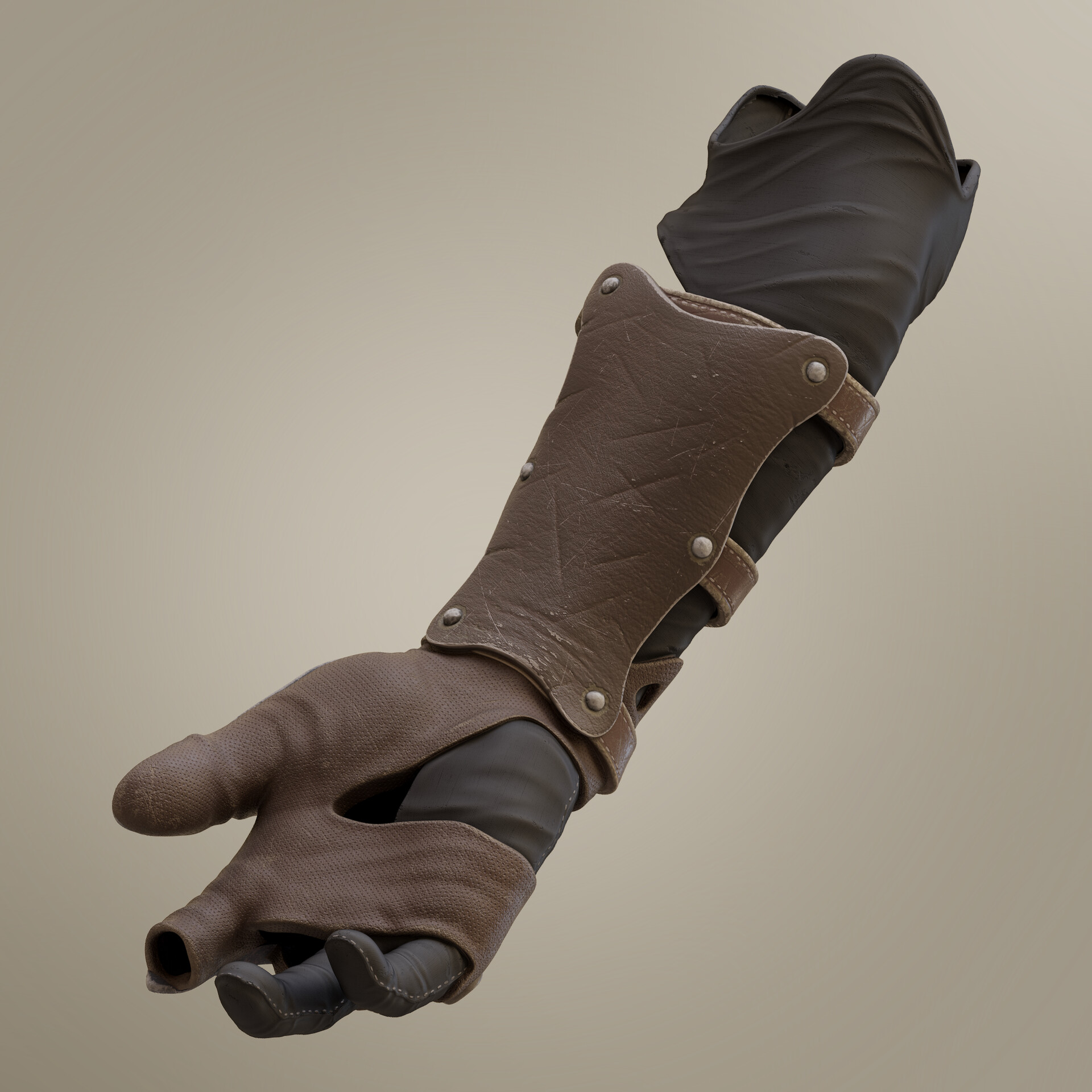 ArtStation - Archery Glove & Guard (Right Arm)