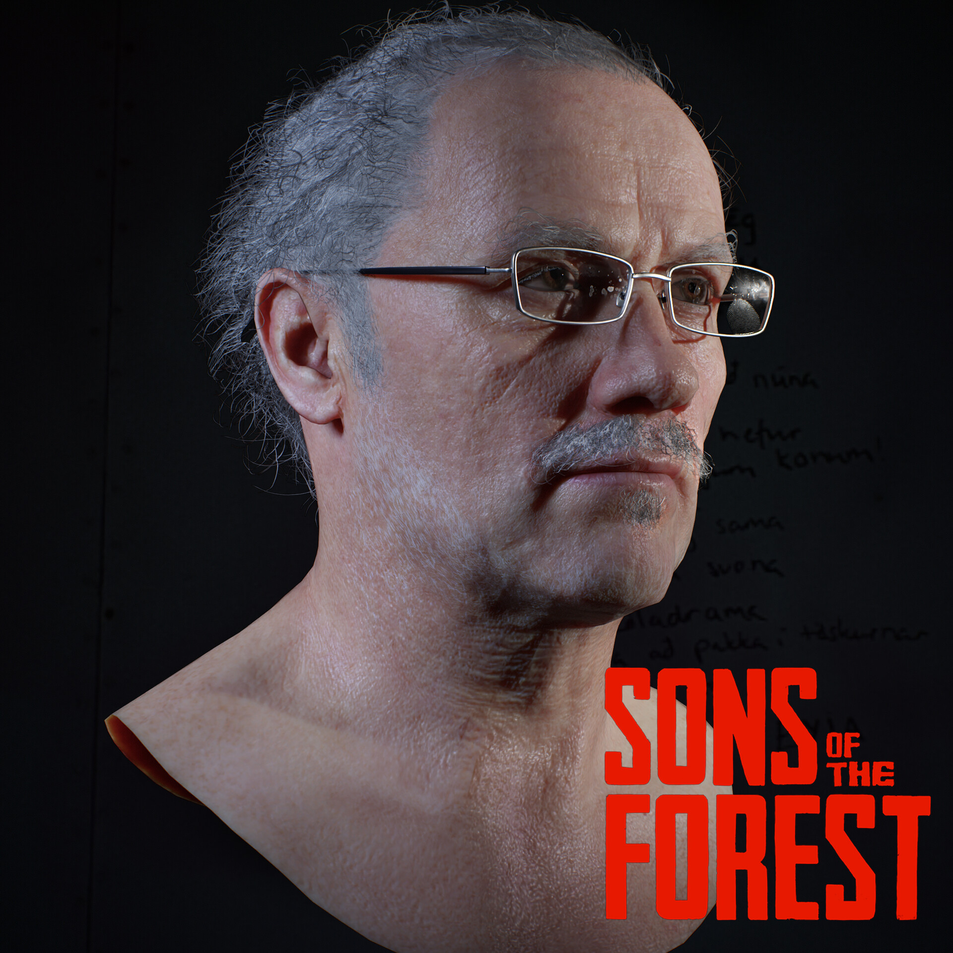 Artstation sons of the forest multiplayer head old white