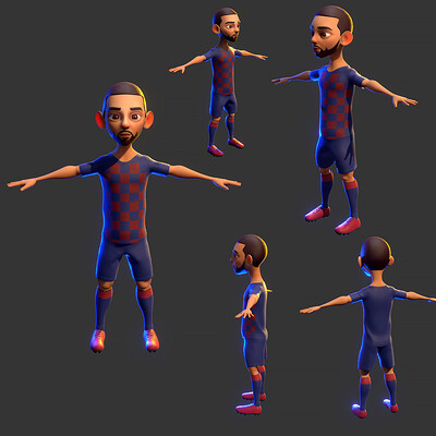 Football Player - Blender 3D Character Modeling