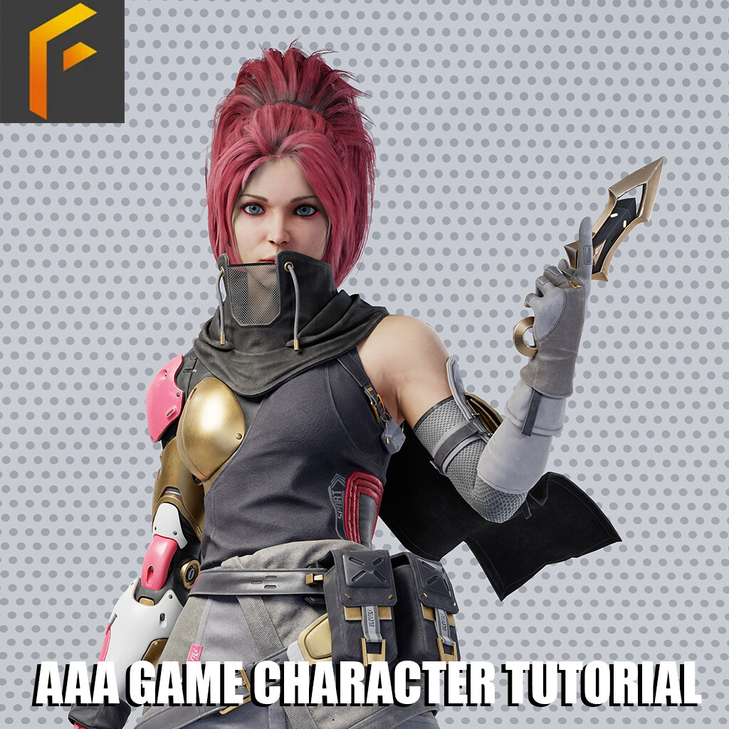 ArtStation - AAA Game Character Creation Tutorial Part1 - High